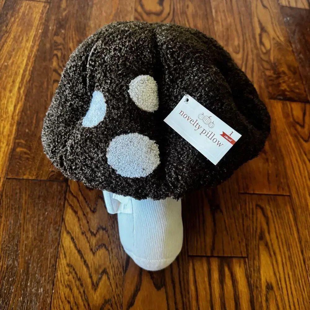 NWT Target Bullseye's Playground Mushroom Pillow Novelty Fall Decor New Release